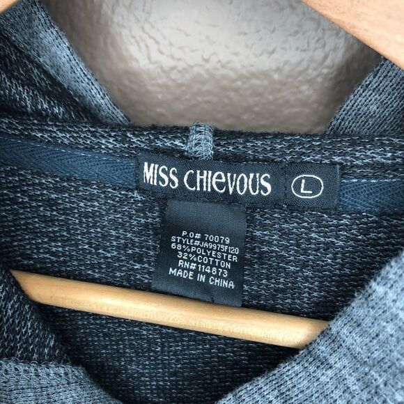 Gray LOVE Sequins Embroidered Hoodie - Picture 5 of 7